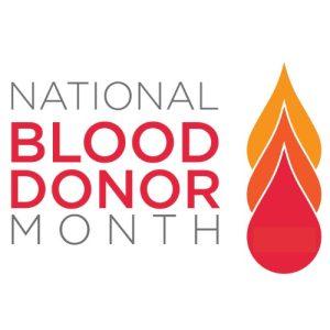 National Blood Donor Month Logo